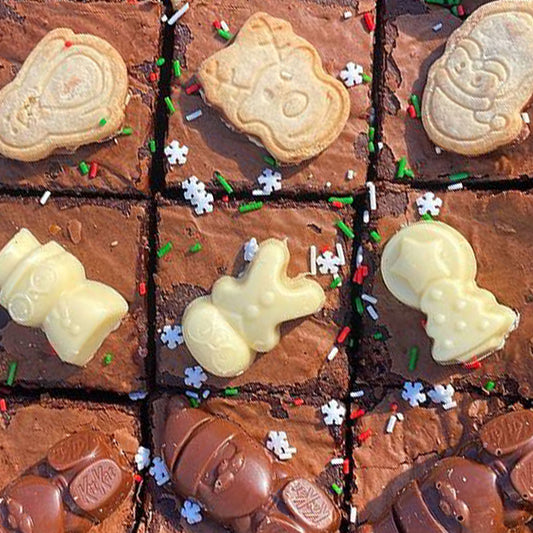Brookie Slab cut into 9 pieces